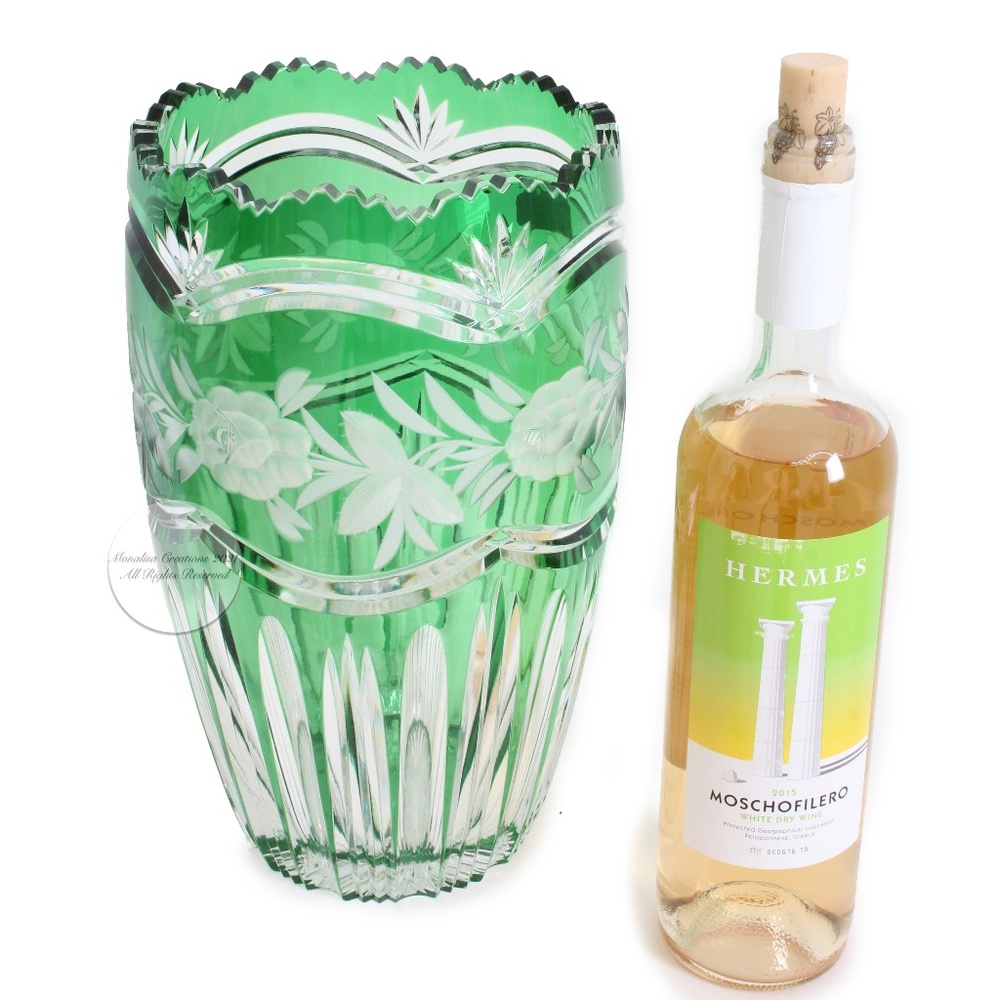 Vintage Lausitzer Bleikristall Lead Crystal Vase